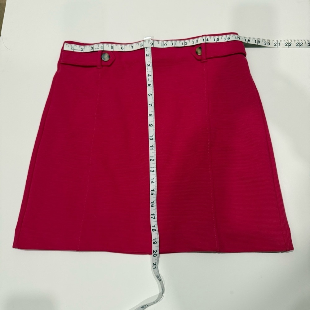 Ann Taylor Fuchsia Skirt Size 14P Office Preppy Barbiecore Pretty in Pink - Picture 7 of 8